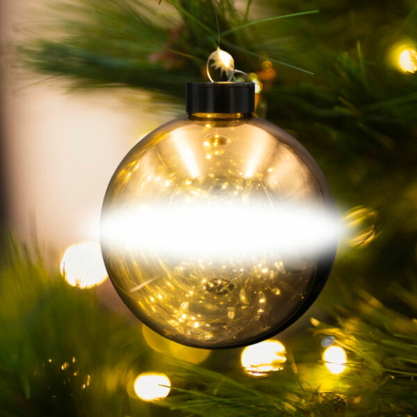 Celesta Nomina - Boule étincelante en verre avec gravure