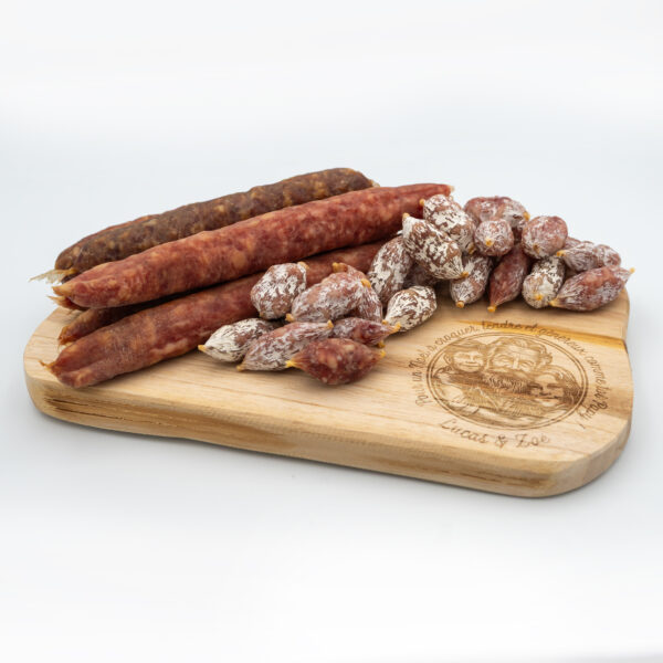 Planche apéritive en Teck FSC – Gravure personnalisée - Sans garniture